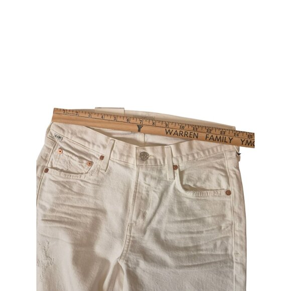 Citizens of Humanity Inga Jeans in Frappe Skinny Low/ Mid Rise Jeans White sz 25 - Picture 10 of 12